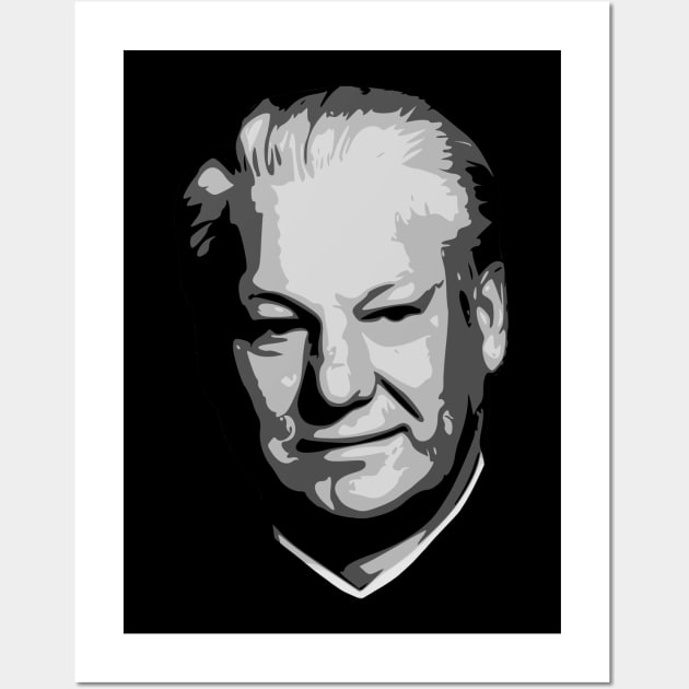 Boris Yeltsin Black and White Wall Art by Nerd_art